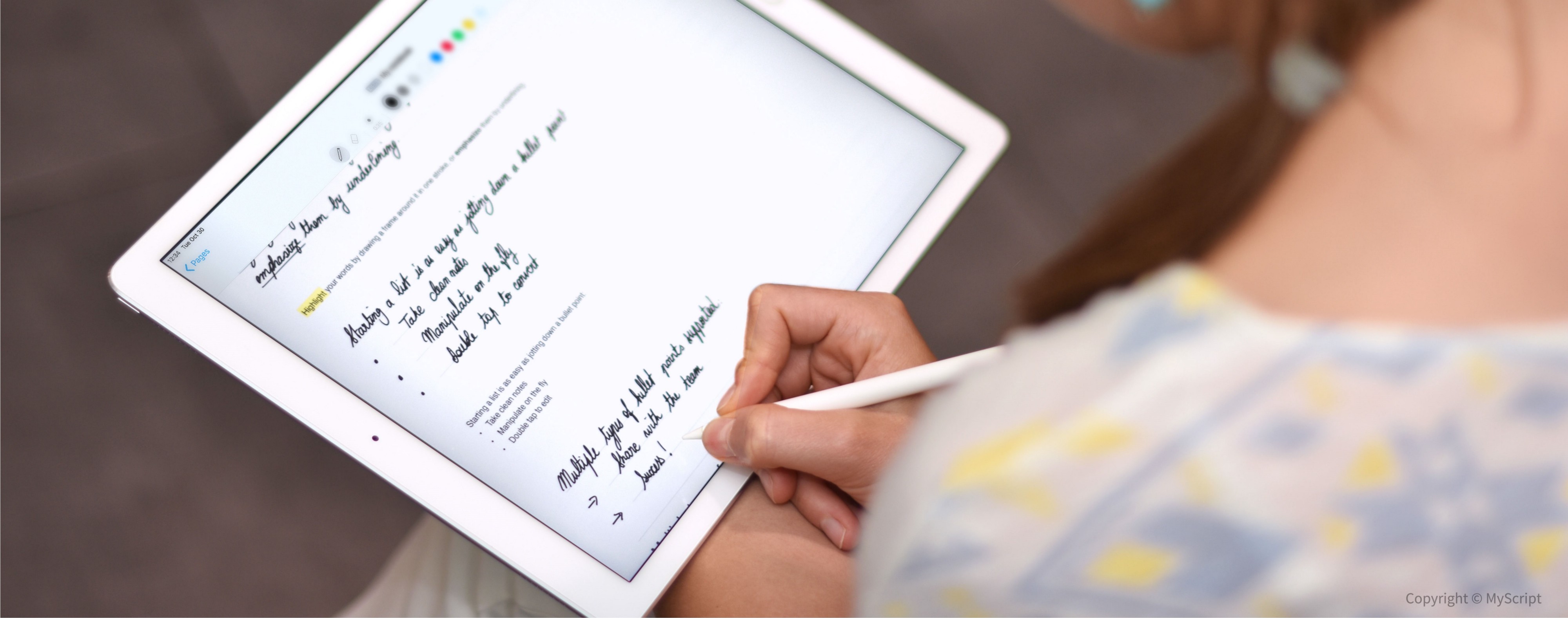 tablet convert handwriting to word