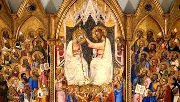 what to see at accademia gallery - Coronation of the Virgin by Jacopo Di Cione