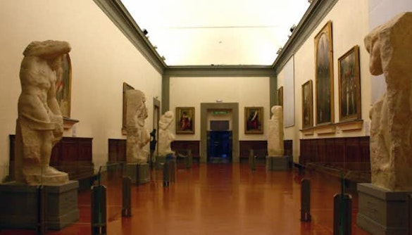 Hall of the Prisoners - accademia gallery museum halls