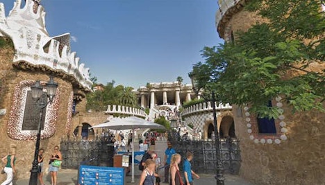 barcelona in may - park guell