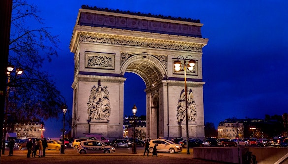 Paris in January- Arc de Triomphe