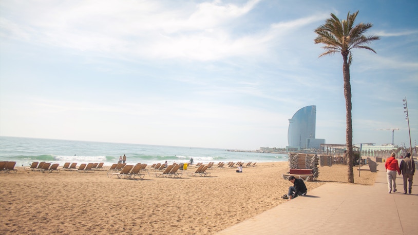 barcelona in August - beach