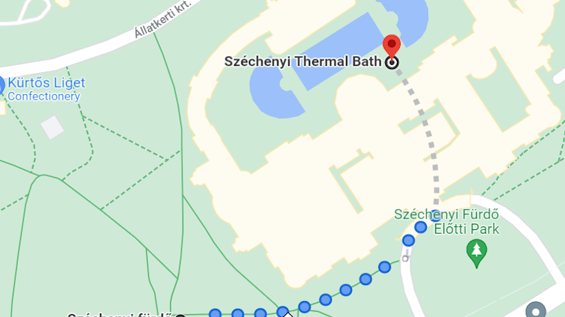 directions to szechenyi baths