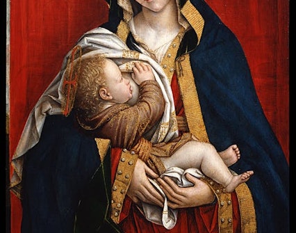 la virgen y el niño uffizi