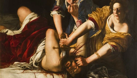 Giuditta che decapita Oloferne uffizi