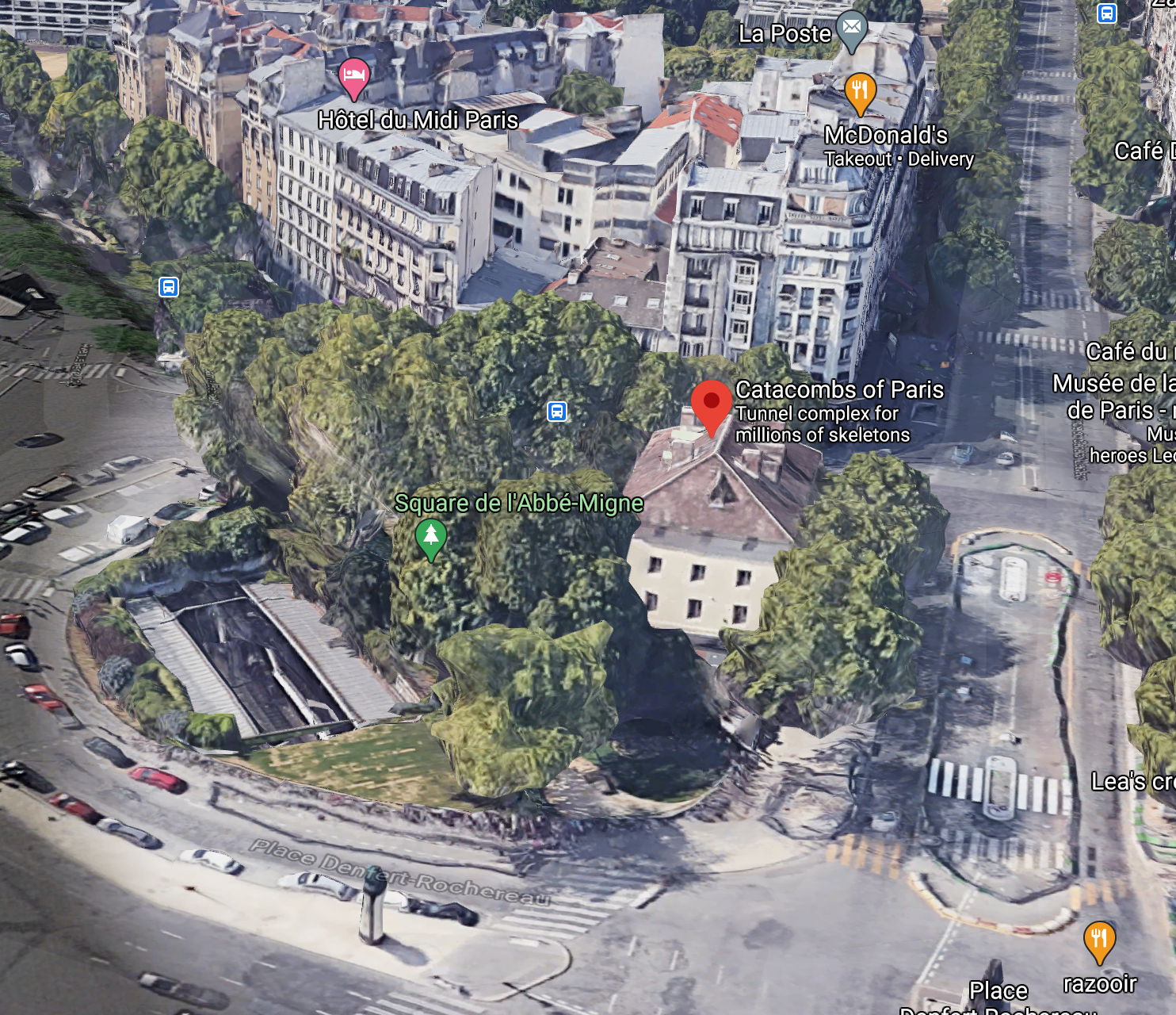 parijs catacomben locatie