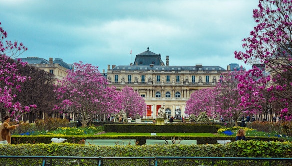 Jardins de Luxemburgo, próximos ao Panteão de Paris