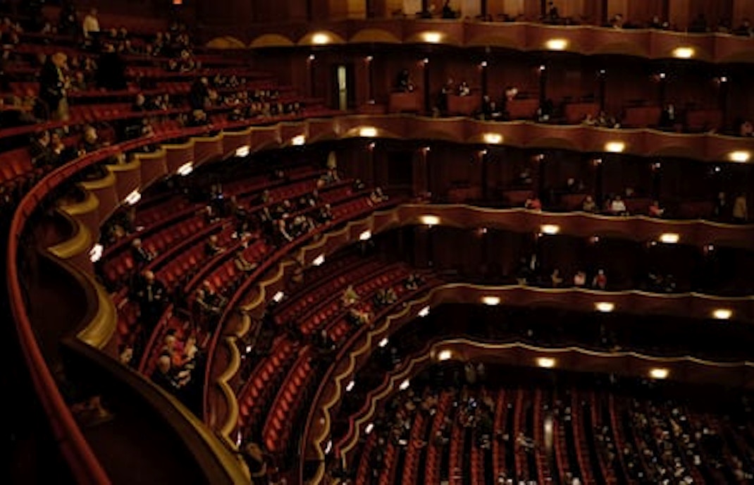 Bestuhlung eines Londoner Theaters