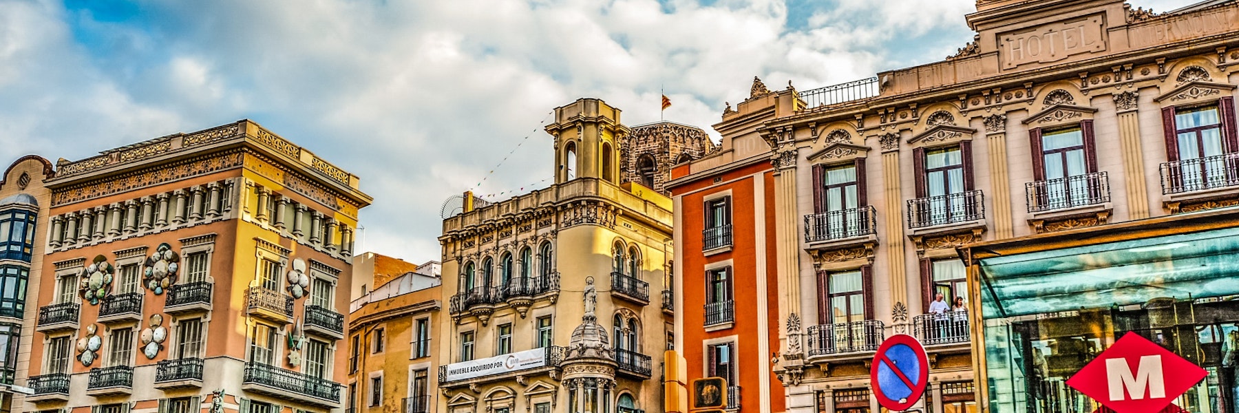 Barcelona Colorful Buildings