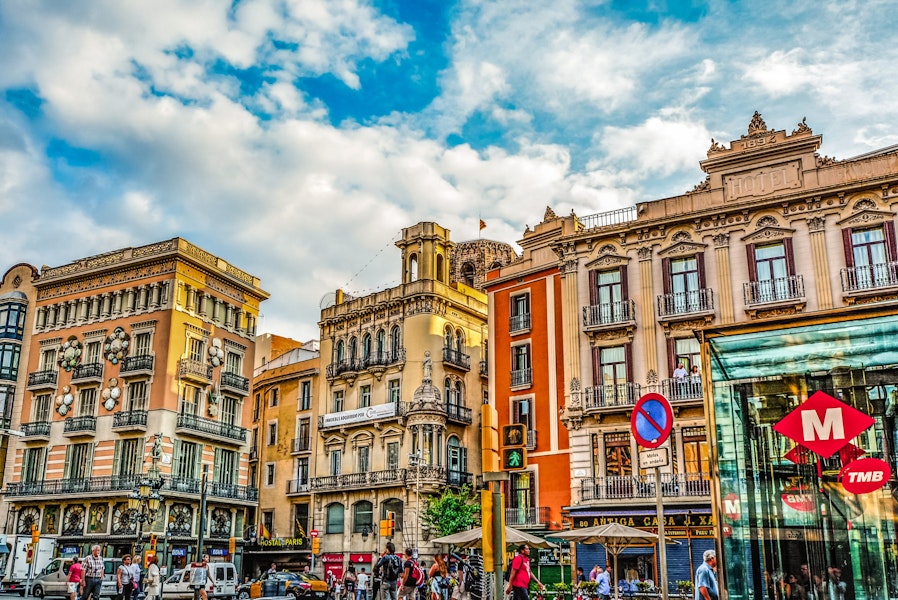 Barcelona Colorful Buildings
