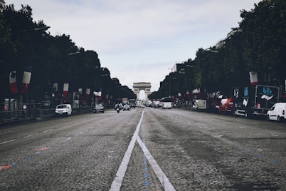 Parijs in december- Champs-Elysées