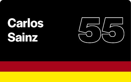 F1 Drivers Carlos Sainz Jr.