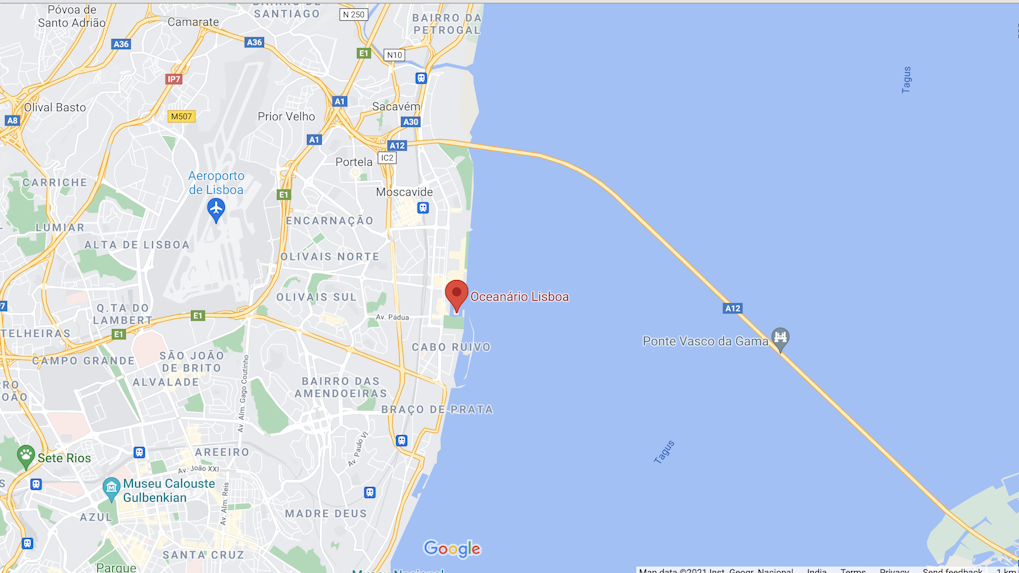 Local do Oceanário de Lisboa