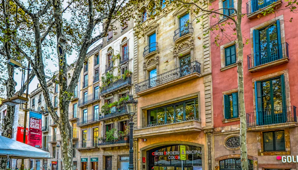 barcelona in August - la rambla