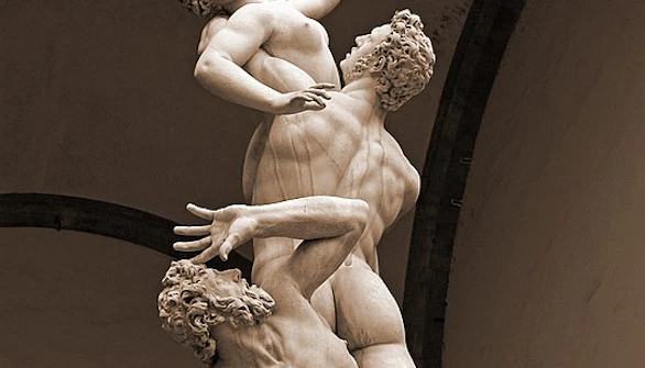 Rape of the Sabine Women by Giambologna