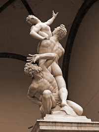 Rape of the Sabine Women by Giambologna