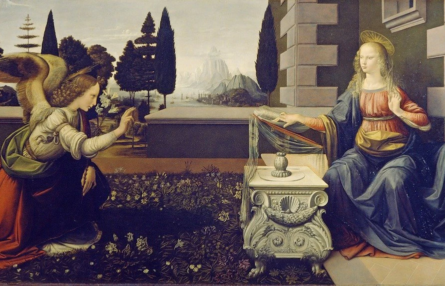 L'Annunciazione da vinci uffizi