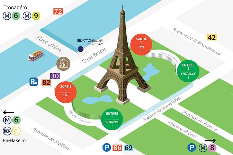 Acceso Torre Eiffel 
