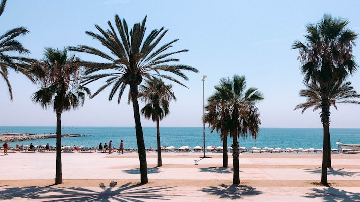 barcelona in September  - beach