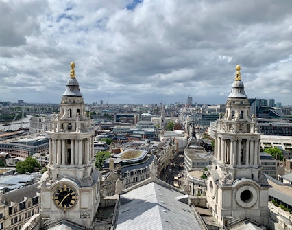 London eye capsule -St Paul’s Cathedral
