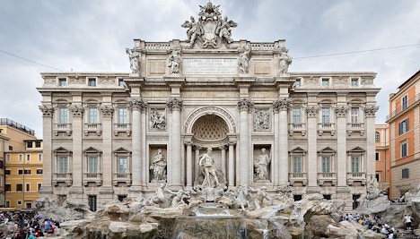 Rome in March: Trevi Fountain