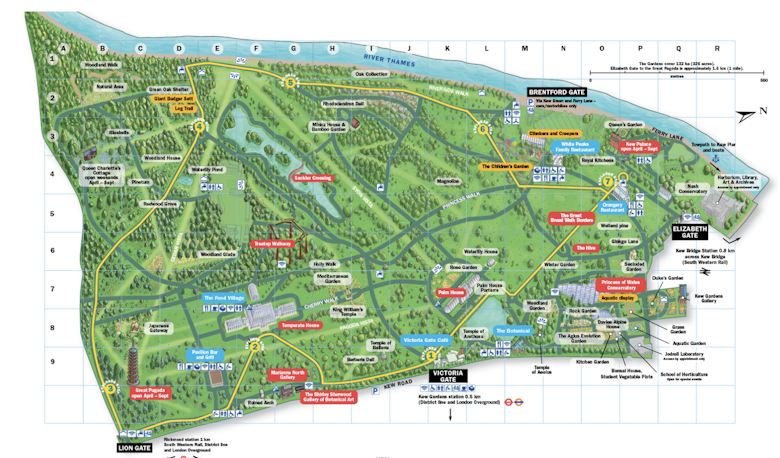 Kew Gardens map