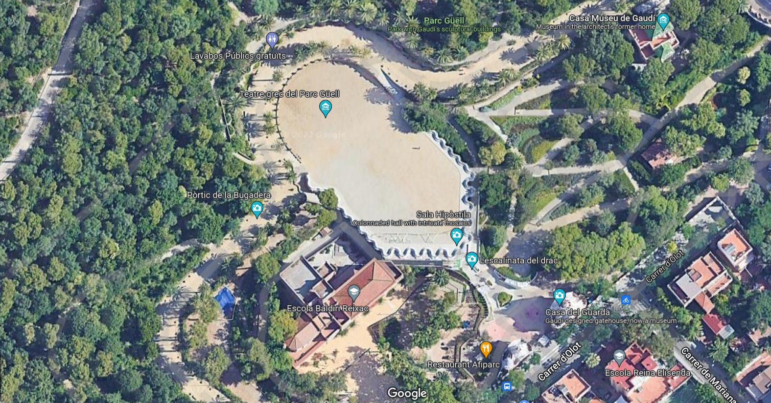 Park Guell Map