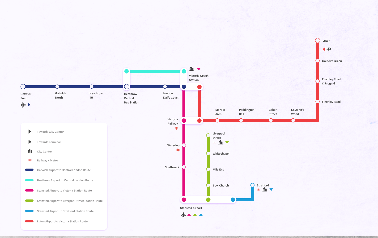 National Express Route Map