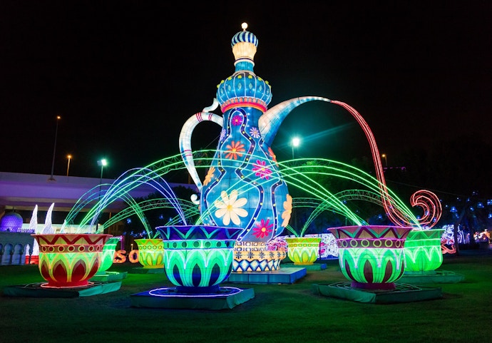 Things to do at night in Dubai - Garden Glow