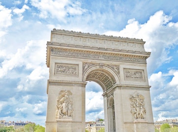 Parijs in december- Arc de Triomphe