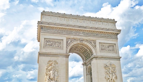 Parijs in december- Arc de Triomphe