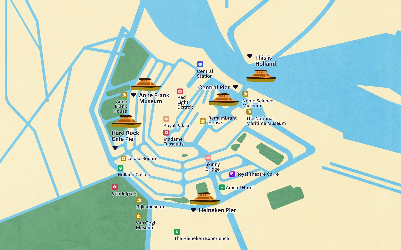 amsterdam canal cruises amsterdam pays bas