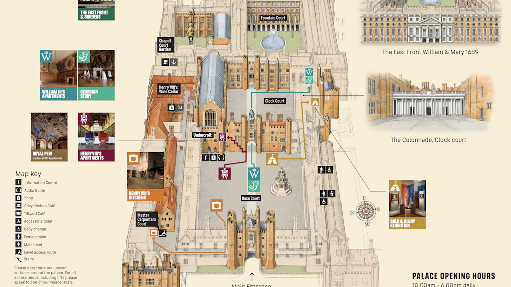 Hampton court map