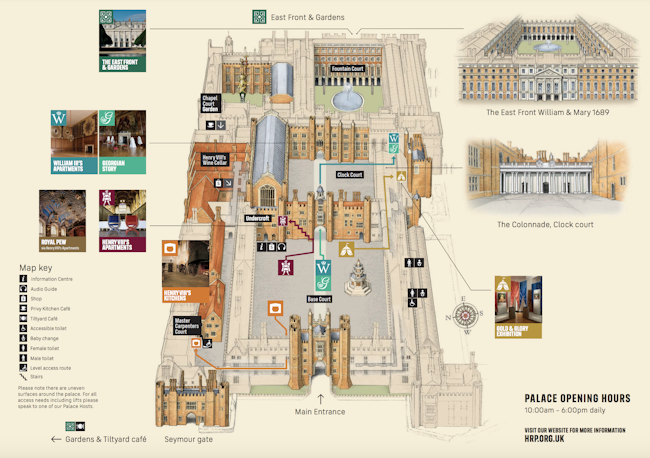 Hampton court mapa