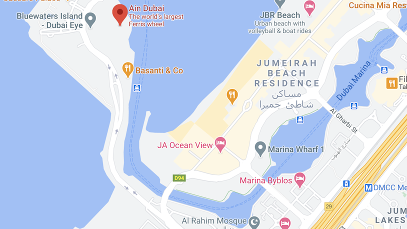 Getting to Bluewaters Island Dubai