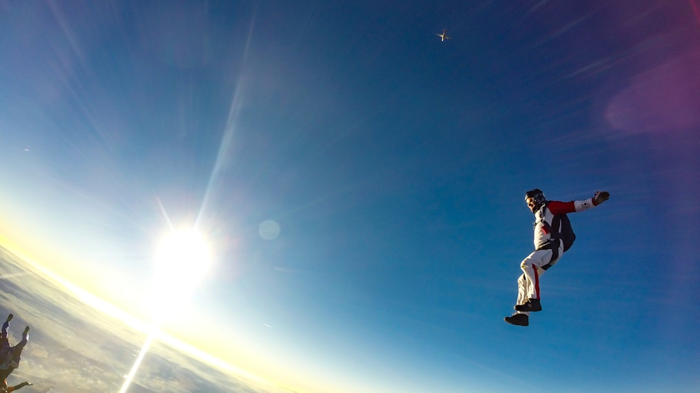 skydiving in Dubai