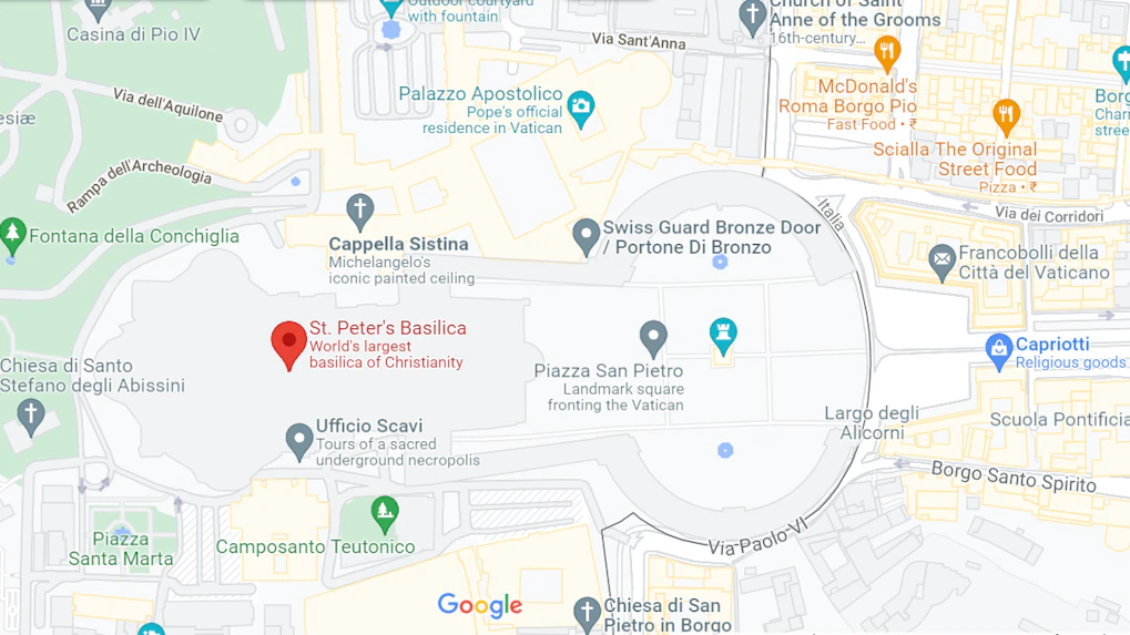 Basílica de San Pedro - cómo llegar