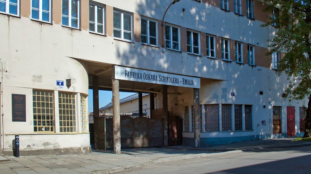 entrada da fábrica de oskar schindler 