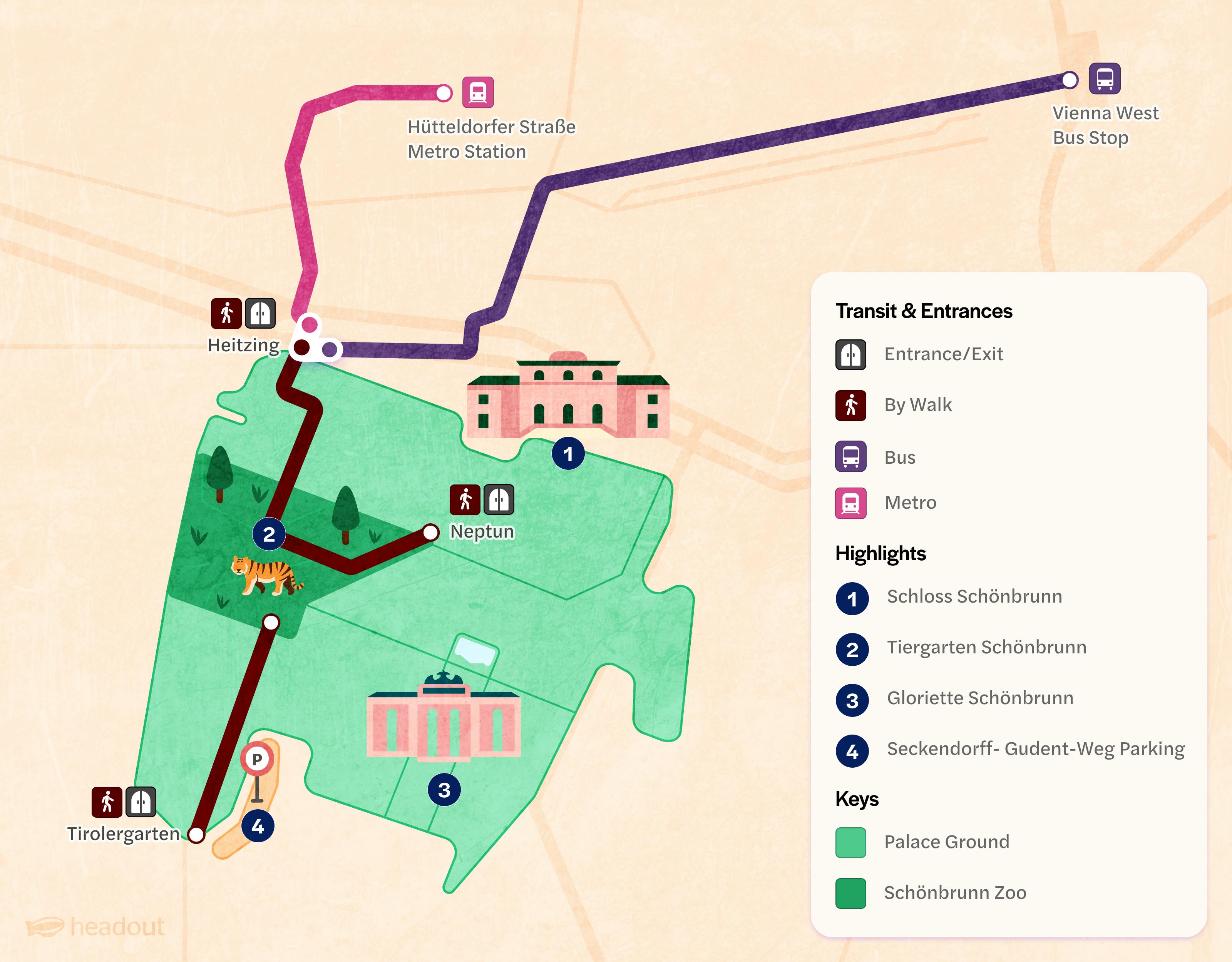 Schonbrunn Transit Map