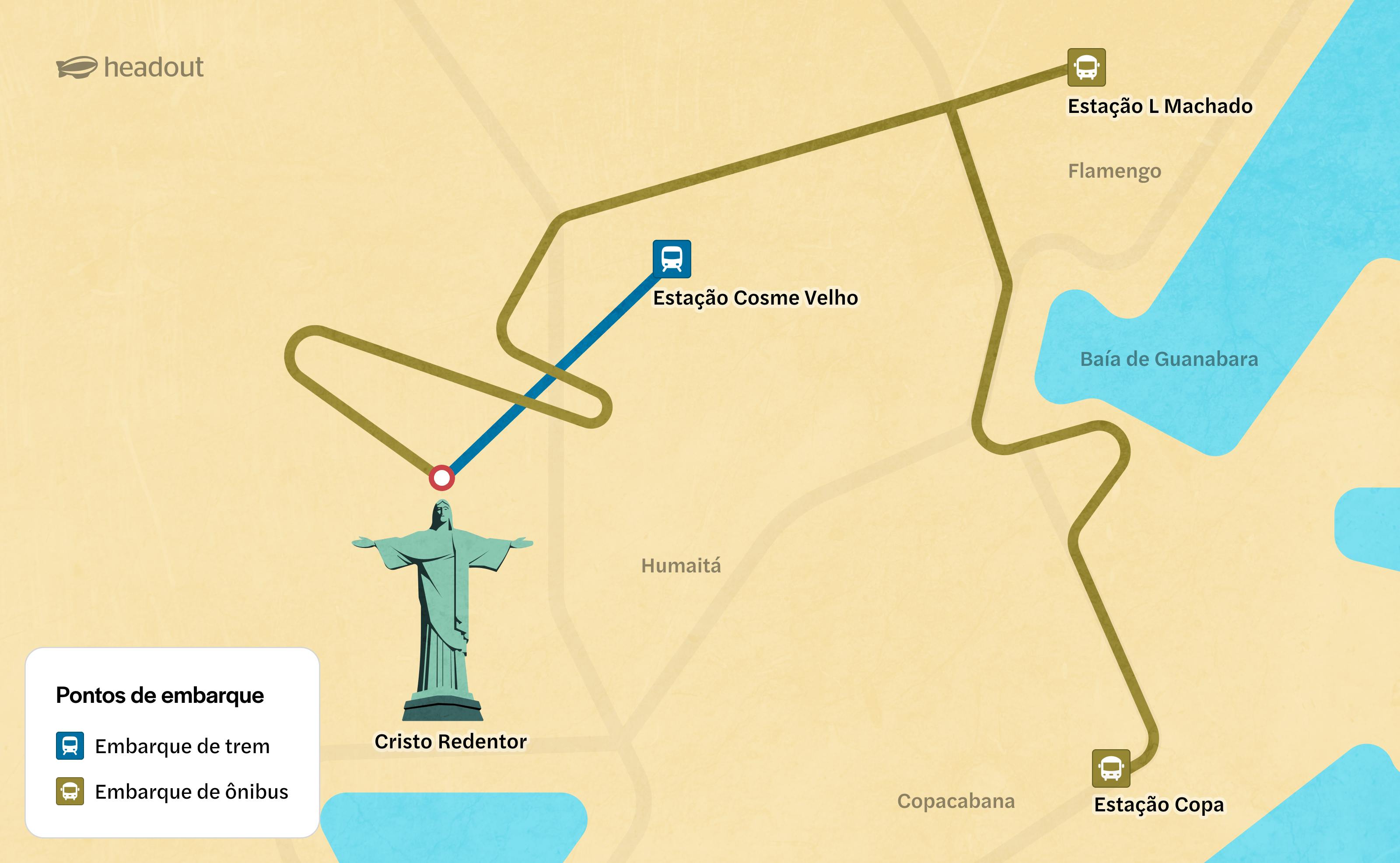 Christ the Redeemer map