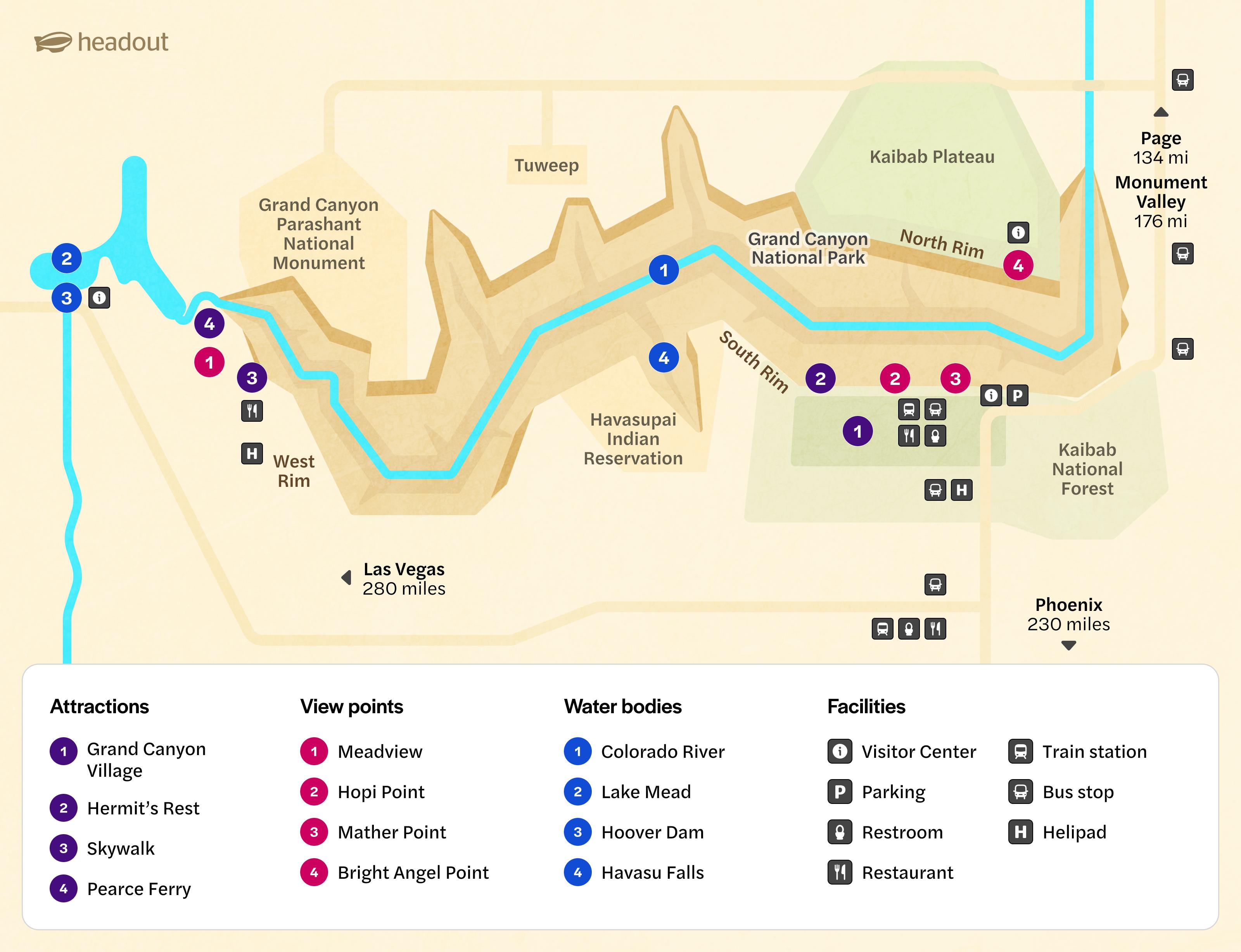 grand canyon overview map