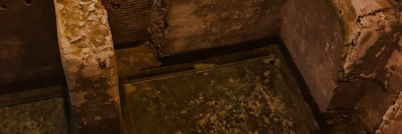 Rom Trevi Brunnen Untergrund