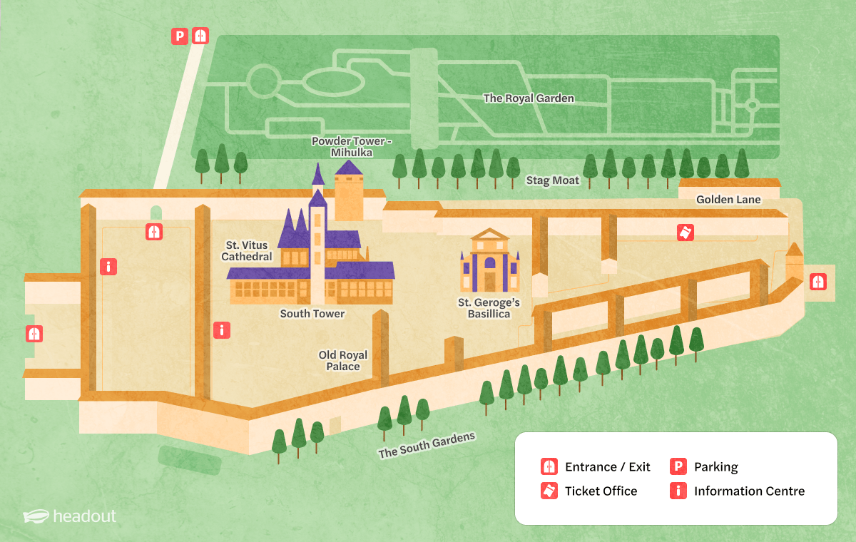 Prague Castle map