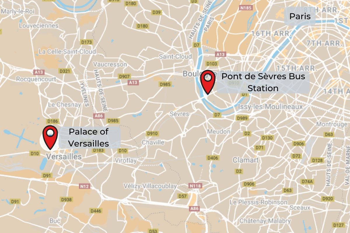 Come arrivare da Parigi a Versailles Treni, RER, Autobus, Taxi e altre opzioni