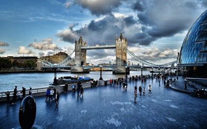 londen in augustus Tower Bridge of London