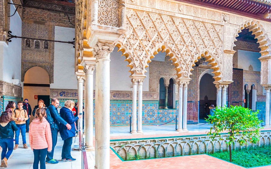 Facilidades do Alcázar de Sevilha