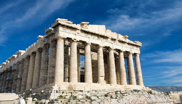 Partenon - Mapa da Acrópole