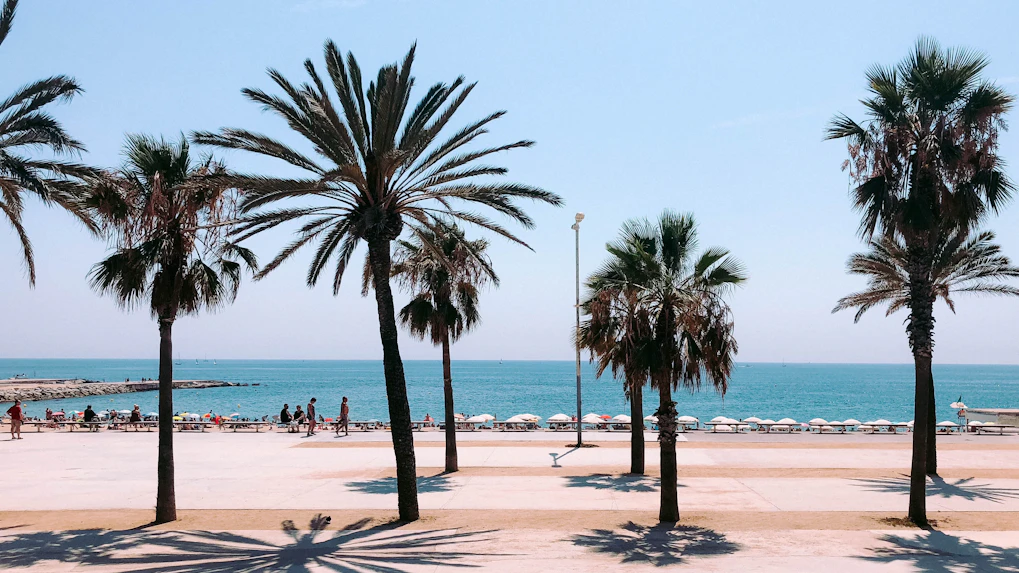 barcelona in march - beach