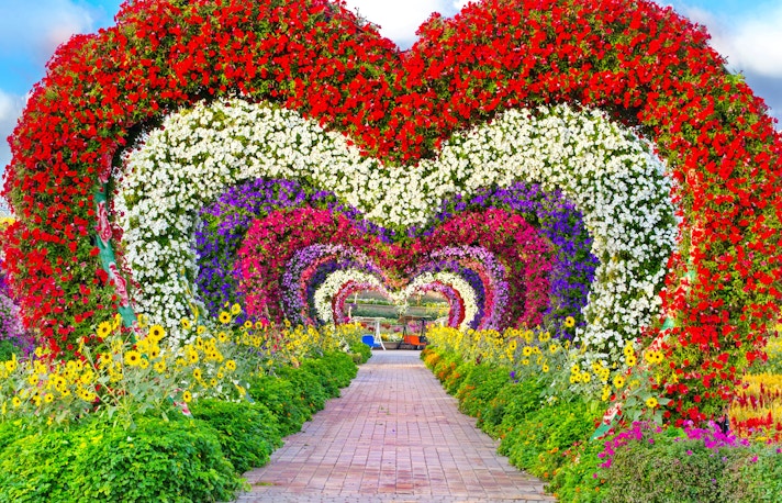 Dubai Miracle Garden Herztunnel