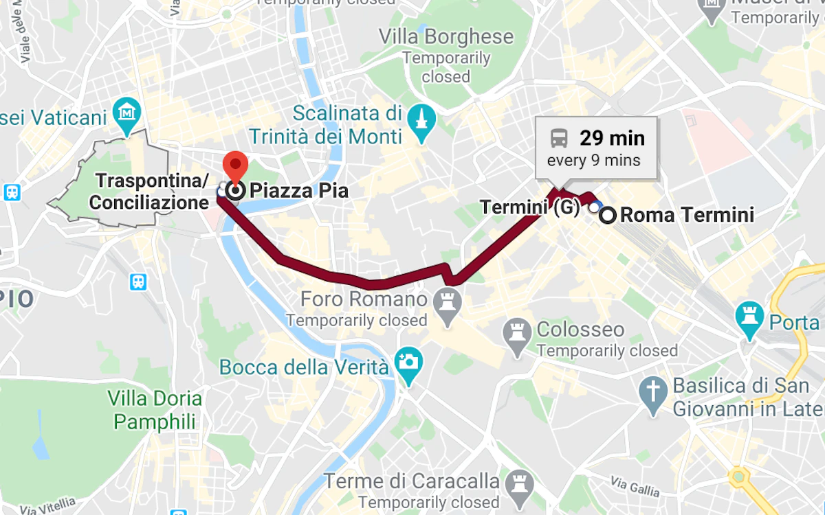 Getting To The Vatican Travel Directions And Rome Public Transportation
